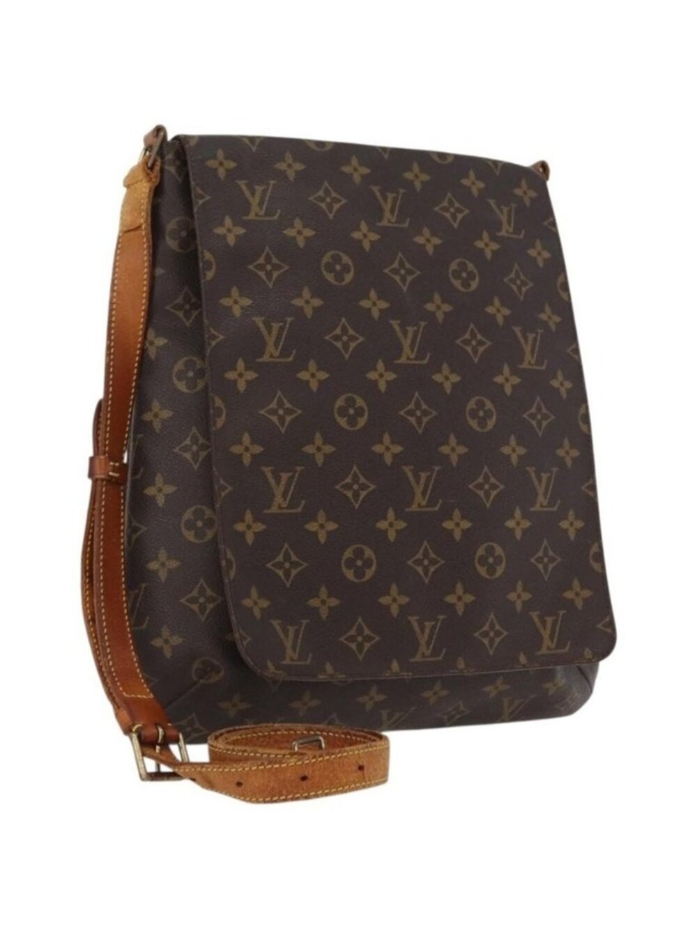 Authentic LOUIS VUITTON Monogram Musette Shoulder Bag M51256 LV